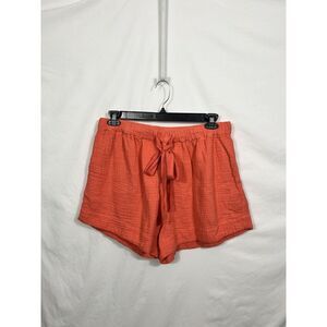 The Great Gauzey Gauze Bonfire Shorts‎ 3 Large L Guava Pink Coral Orange New NWT